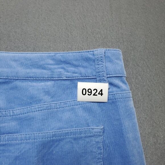 Talbots Pants Womens 14 Blue Corduroy Trousers Fall Teacher Career Work Party - Picture 15 of 15